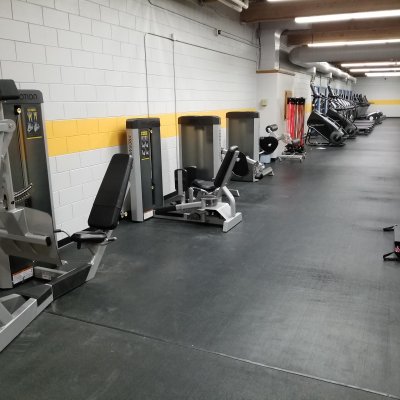 view of different gym machines